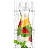 NEW 5 Pk - 32 oz Clear Plastic Juice Pitchers w/