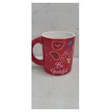 NEW "Be Grateful" Coffee Mug, Red