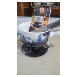 New Fondue Set Mountain Scenery Fondue pot