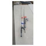 Fishing Reel Lot (poles have damage) As-Is
