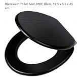 Blackwash Toilet Seat, 14.76"L x
