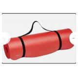 NEW Yoga Mat w/ Carrying Strap, Red