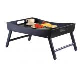 New 24.41-Inch Folding Bed Tray with Curved Top