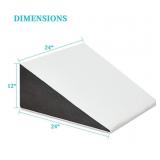Memory Foam Bed Wedge Pillow, 24" x 24" x 12",