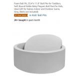 Foam Ball Pit, 35.4"x 11.8", Grey  (Balls not