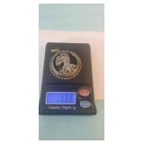 *Estate * 1937 Laser Cut Half Dollar Pendant