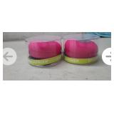 NEW Set of 2 Waterproof Shower Speakers, Pink