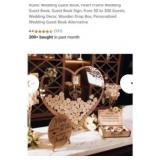 NEW Heart Shaped Wedding Guest Book Alternative,