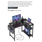 NEW 40" - L Shaped Desk w/ Power Outlets,