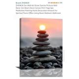 ZHONGH Zen Wall Art Stone Sunrise Pictures Wall