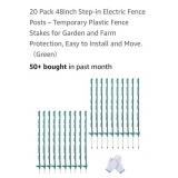 (20)  48inch Pkastic Step in Electric Fence Posts
