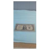 1935E Blue Seal Silver Certificate in protective