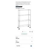 NEW 4-Shelf Metal Wire Rack, 36" L x 14" W x