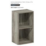 NEW 2-Tier Cube/Bookshelf, French Oak*Assembly
