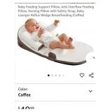 NEW Baby Lounger/Feeding Support Pillow, Coffee