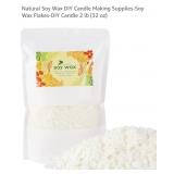 NEW 2lbs Natural Soy Wax Flakes - For DIY Candle