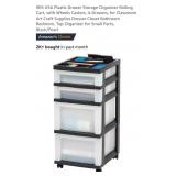 IRIS USA 4-Drawer Plastic Storage Organizer w/