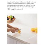 NEW 24" x 18" Acrylic Cutting Board w/ Counter