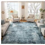 New  10x14 Blue Area Rug - Foldable Machine