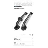 2 Pk - 24" Shower Grab Bars, 304 Stainless Steel,