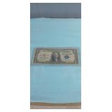 1935D.  Blue Seal Silver Certificate in