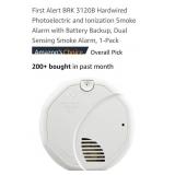 (New)First Alert Hardwired  Smoke Alarm with