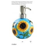NEW Sunflower Flower Lotion Soap Dispenser, 3D