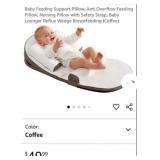 NEW Baby Lounger/Feeding Support Pillow, Coffee