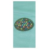 *Estate * Vintage Colorful Costume Brooch.