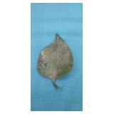 *Estate * Vintage Signed BSK Goldtone Leaf with