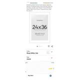 Homeforia White Picture Frame 24x36, High End Oak