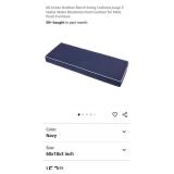 Outdoor Bench Swing Cushion, 60" x 18" x 3", Navy