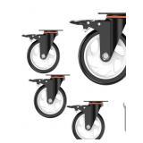 4 New 4 Inch Caster Wheels with Dual Locking