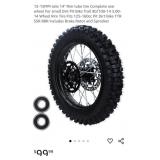 NEW 12-15MM Axle 14" Rim Tube Tire Complete Rear