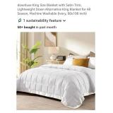 King Size Lightweight Comforter w/ Satin Trim,
