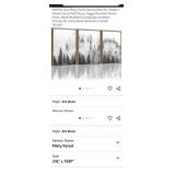 3 Panels - 16" x 24" Misty Forest Canvas Wall Art