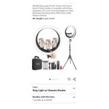 NEW 19" Ring Light RP19H w/ Tripod Stand, 3 Phone