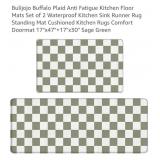 NEW Set of 2 Buffalo Plaid Anti Fatigue Mats, 17"