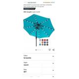 ABCCANOPY Durable Solar Led Patio Umbrellas with