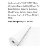 4ft x 125ft  White Wrapping or  Arts & Crafts