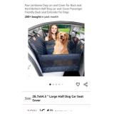 NEW Dog Car Seat Cover for Back Seat, Hard