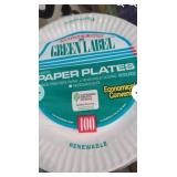 100 Green Label Paper Plates Eco Friendly,