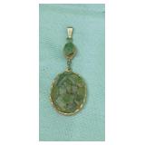 *Estate * Jade Chip Necklace