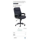 NEW Computer Desk Chair w/ Armrest, Faux Leather,
