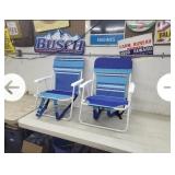 NEW Pair of Deck/Parade/Beach Chairs, Blue