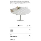 NEW 50" Round Table Protector, 2mm Thick, Clear