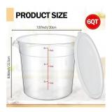 NEW 6 Qt Round Food Storage Container w/ Lid