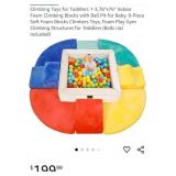 NEW 9 Pc Foam Climbing Blocks w/ Ball Pit for