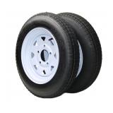 (2)-  480-12 Tires & 5 Lug Wheels for