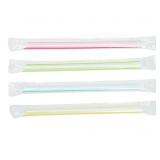 NEW 50 Pk - 7.5" Boba Straws, Poly-Wrapped,